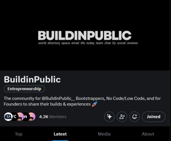 BuildinPublic Community